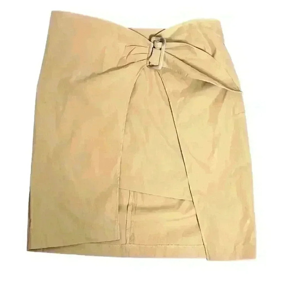 En Saison Wrap Tan Skirt - Picture 4 of 8